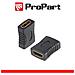 Adattatore Presa Hdmi (19pin) Ã¢â€â“ Presa Hdmi (19pin) Dorato - Foto miniatura 1